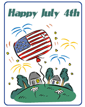 4th of july greeting cards