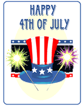 4th of july greeting cards