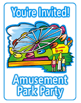amusement park invitations