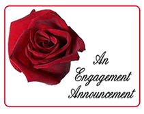 printable elegant engagement announcement cards
