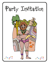free download aboriginal art party invitations
