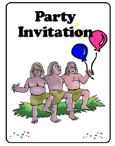 aboriginal art tribe party invitations