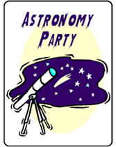 Astronomy Party invitations