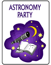 Astronomy Party invitations