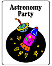 Astroomy Party invitations