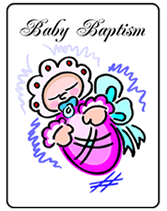 Printable Baby Girl Baptism Invitations
