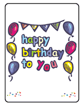 happy birthday greetings to print