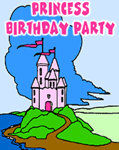 princess castle birthday party invitation templates