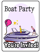 free Boat party invitations