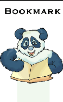 free panda bear printable bookmark