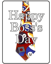 free printable happy boss's day greeting card tie