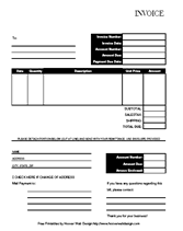 free billing invoice forms