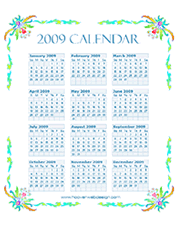 2009 printable calendars