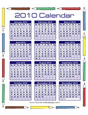 2010 printable calendar