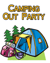 Camping Out Party Invitations