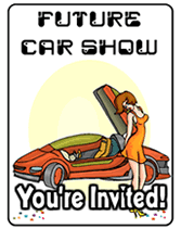 free future car show invitations