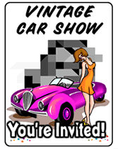 free vintage car show invitations