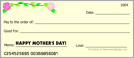 free mothers day checks