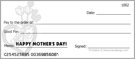 free mothers day checks