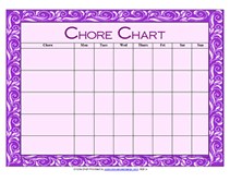 printable blank chore chart