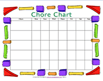 printable blocks childs chore charts