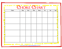 printable preschool chore chart