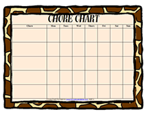free leopard print chore chart