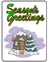 seasons greetings greeting  card