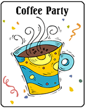 free printable coffee party invitations