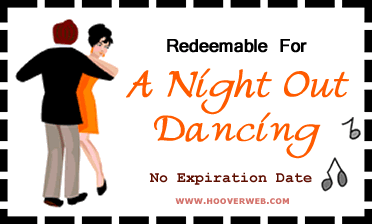 printable free a night out dancing coupon