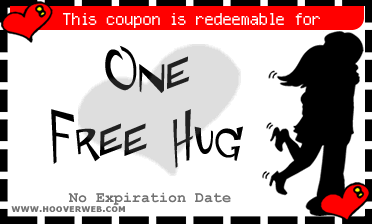 one free hug coupon to print