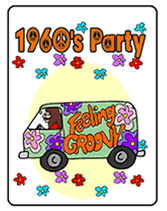 Free Groovy 60 S Theme Party Printable Invitations