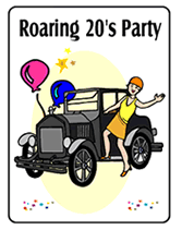 20's Theme Party Invitations