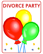divorce printable party invites