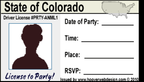 male drivers license party invitations