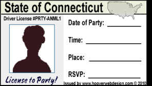 male drivers license party invitations