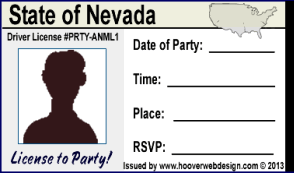 male drivers license party invitations