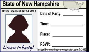 female drivers license party invitations