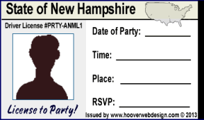 male drivers license party invitations