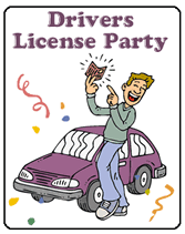 teen drivers license party invitations