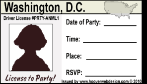 female drivers license party invitations