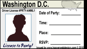 male drivers license party invitations