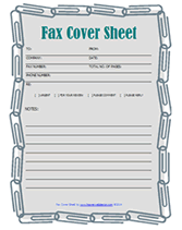 blank fax cover sheet with staples
