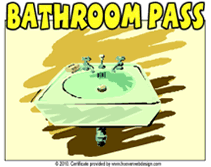 free printable bathroom pass template