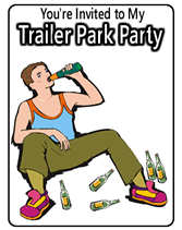 printable trailer park party invitations