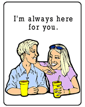 i'm always here for you greeting card