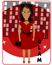 paint the town red glamour greeting card