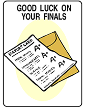 good luck on your finals