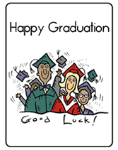 good luck graduation greeting cards