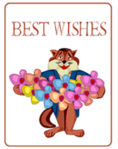 free best wishes greeting card